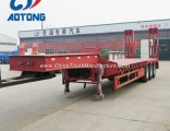Hot Sale 60ton 4axle Lowbed/Lowboy Semi Trailers for Sale