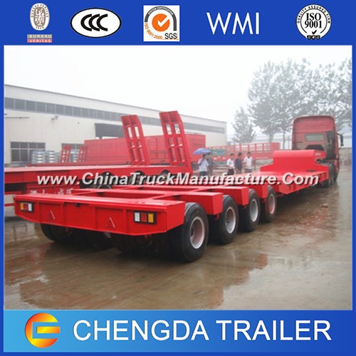 China 4 Line 8 Axles 4 Axles 80tons 100tons Lowbed Lowboy Semi Trailer Price
