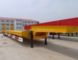 Heavy Duty Trailer Factory 3 Axles 60 Ton Flatbed Lowboy Bowbed Semi Truck Trailer Price