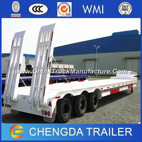 China 3 Axles Low Bed Trailer/ 60ton Low Bed Semitrailer