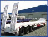 China 3 Axles Low Bed Trailer/ 60ton Low Bed Semitrailer