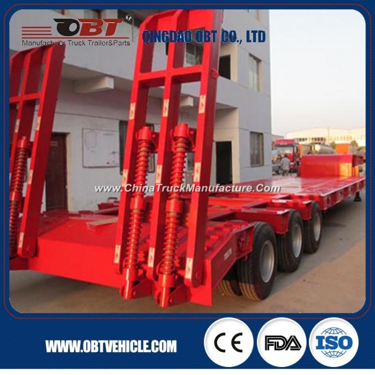 Price 50 Tons 60 Tons Low Bed Semi Trailers for Sale