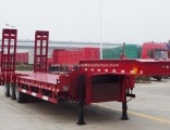2/3 Axles Heavy Machine Transporter Loading Platform Semi Low Bed Trailer