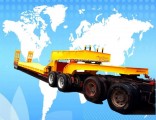 4 Axles 100 Ton Payload Rowbed Trailer for Road Transporting