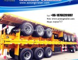 2-3 Axle 35-50t Container Flat Low Bed Semi Trailer (LAT9300TJZG)
