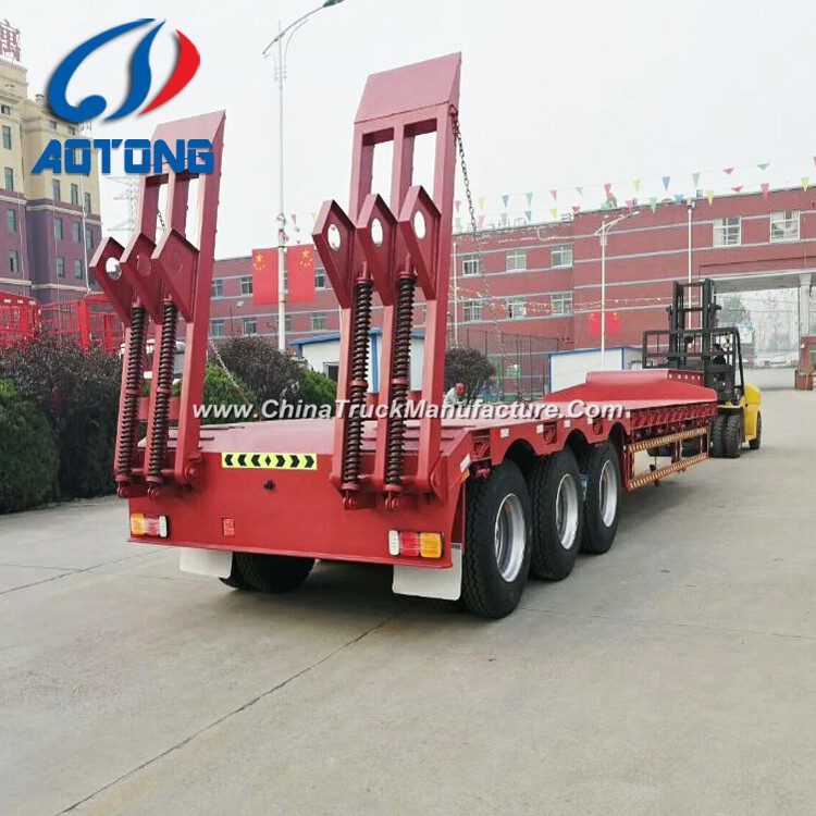 High Quality 3 Axle Low Bed Semi Trailer