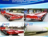 Hydraulic Axles Heavy Duty Transport Extendable Low Bed Semi Trailer