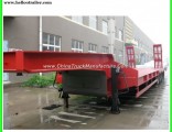 China Tri Axle 60 Tons Utility Trailer Low Bed Trailer