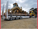 3 Axles 60 Tons Gooseneck Low Bed Semi Trailer for Excavator Transportation