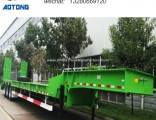 Manufacturer 3 Axle 70tons Excavator Transport Low Bed Gooseneck Trailer