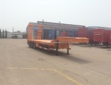 3 Axle Gooseneck Excavator Transport Semi Trailer Width 2.5m Extend to 3m
