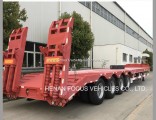 40t 60t 80t Special Vehicle Lowbed Truck Semi Trailer