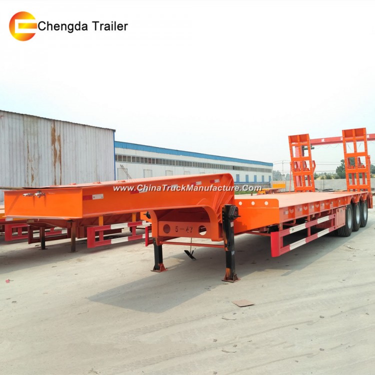 2018 Chengda Brand Lowbed Low Bed Semi Trailer for Sale