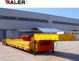 Machinery Transporting 50 Tons Low Bed Semi Trailer