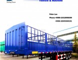 3 Axles Long Straight Fence Barrier Cargo Truck Semi Trailer with High Barrier for General Cargo Tra