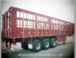 Heavy Duty 3 Axles Stake Fence Cargo Semi Truck Trailer