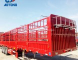 3 Axle Livestock Fence Semi Trailers/Animals Cargo Truck Trailer
