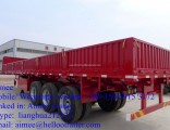 Chinese 3 Axle 50t Cargo Truck Trailer Cargo Box Semi Trailer