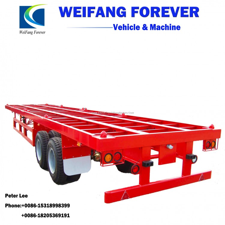 Skeleton Container Chassis Cargo Truck Semi Trailer