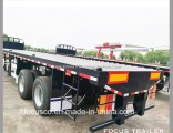 40 Feet 3axles Platfrom Container Cargo Truck /Tractor Semi Trailer