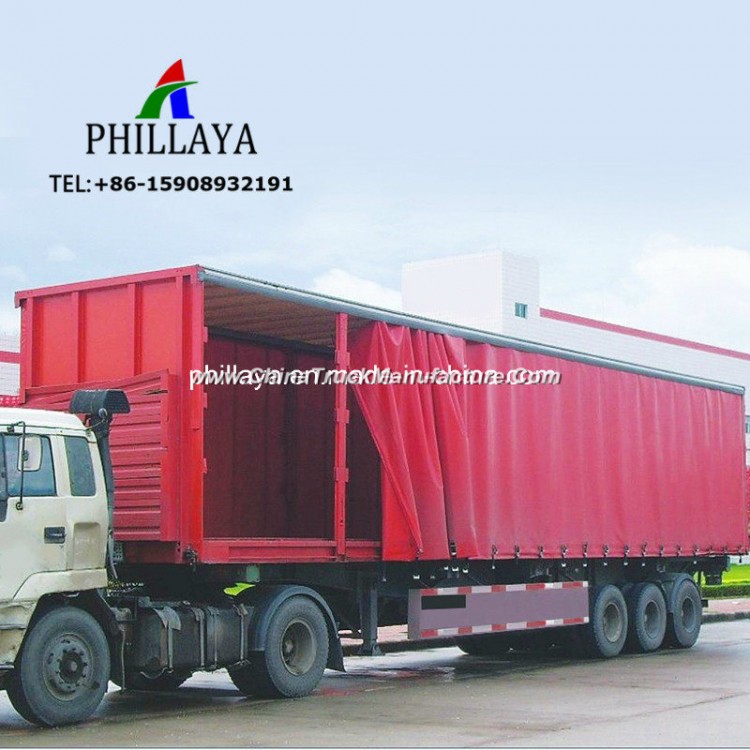 Tarpaulin Side Cargo Transport Van Box Body Truck Semi Trailer