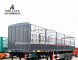 Livestock Cattle Horse Poultry Transport High Wall Fence Truck Cargo Semi Trailer