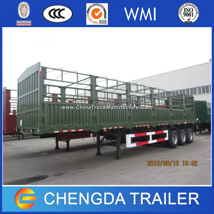 40ton Heavy Duty Fence Cargo Truck Trailer for Sale