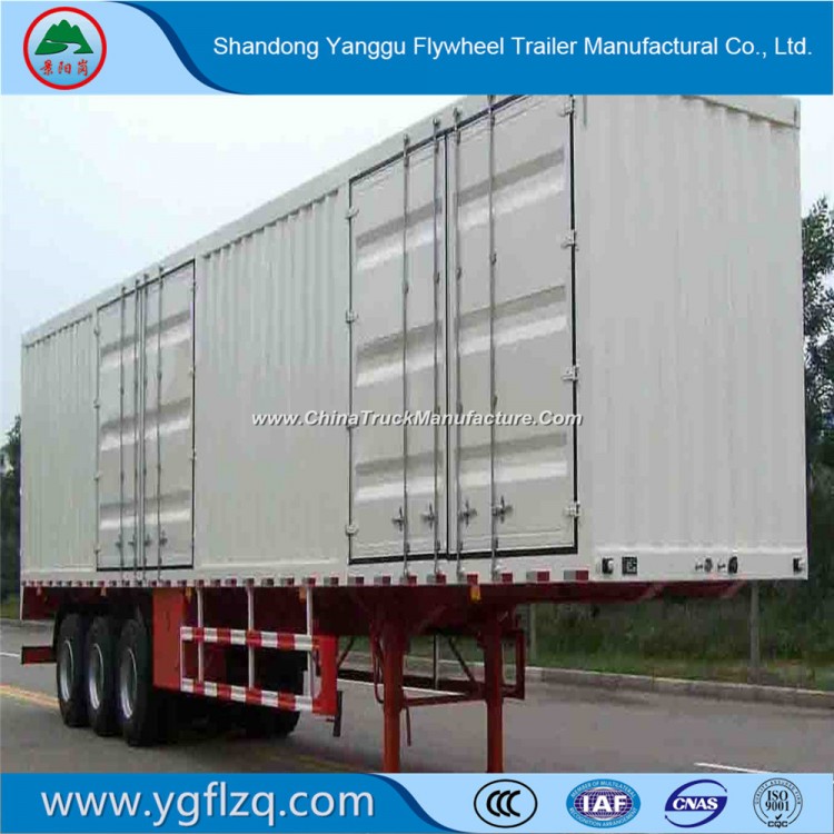 ISO9001/CCC Certificate Carbon Steel 3 Axles Van/Box Truck Semi Trailer for Cargo Transport