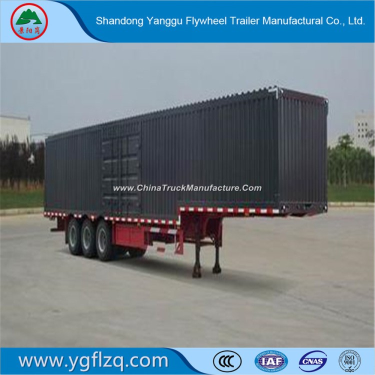 Hot Sale ISO9001/CCC Certificate Carbon Steel 3 Axles Van/Box Truck Semi Trailer for Cargo Transport