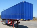 3 Axle Van Body Enclosed Cargo Transport Truck Semi Box Trailer