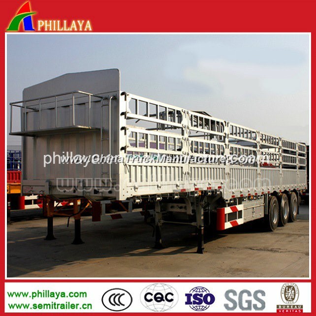 60 Tons Stepwise Utility Semi Trailer/ Livestock Horse Trailer/ Bulk Cargo Semi Truck Trailer