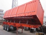 38-60 Cbm Utility Side/Back Tipper Trailer Cargo Side Dump Semi Truck Trailer