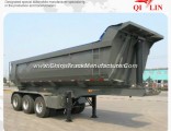 Rear Dumper Semi Trailer for Construction Materials Transport