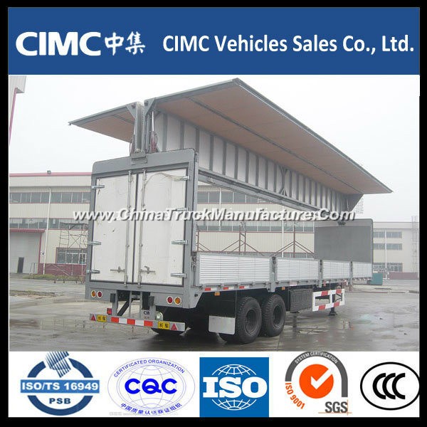 Cimc Wing Open Cargo Transport Container Box Type Trailer