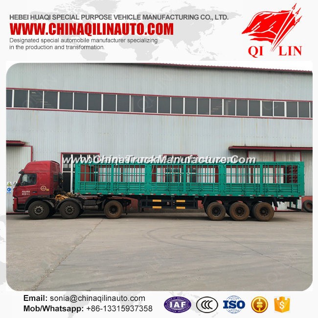 Qilin Brand ISO CCC Certificate Sugarcane Transport Semi Trailer
