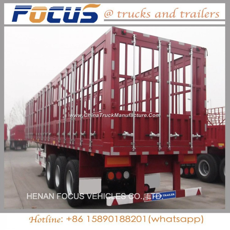 2/3 Axles Stake/Fence Semi Utility Trailer for Cargo Transport