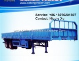 2-4 Axles 50-60 Tons Side Wall Open Cargo Transport Flatbed Semi Trailer (LAT9403)