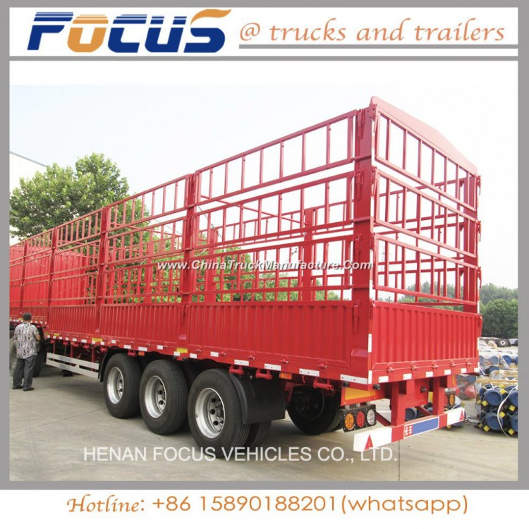 China Top Manufacturer Fence Cargo Transport Stake Semi Trailer