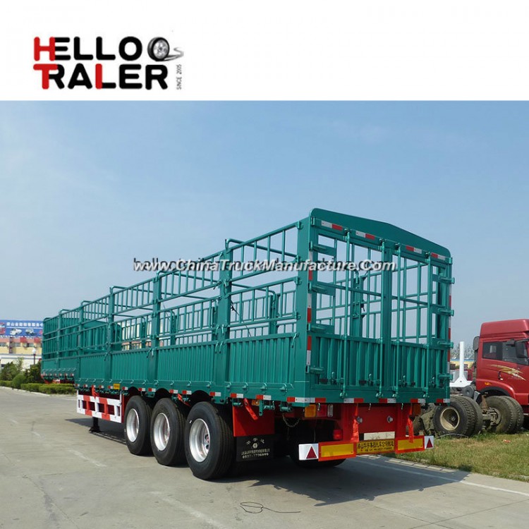 3 Axle Side Wall / Fence Cargo Trailer for Bulk Cargo Transport with Best Quality