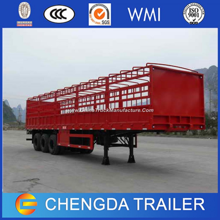 China Supplier 3 Axle Size Optational Box Cargo Semi Trailer
