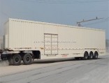Box/Van Type Cargo Semi Trailer with Fuwa Valex Axle for Bulk Goods Transport with 3 Axles