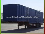 Heavy Duty 3 Axle Food Cargo Transport Enclosed Box Van Type Semi Trailer