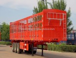 Shandong Manufacture 3 Axle 40t Payload Stake Semi Trailer for Cargo Livestock Transport