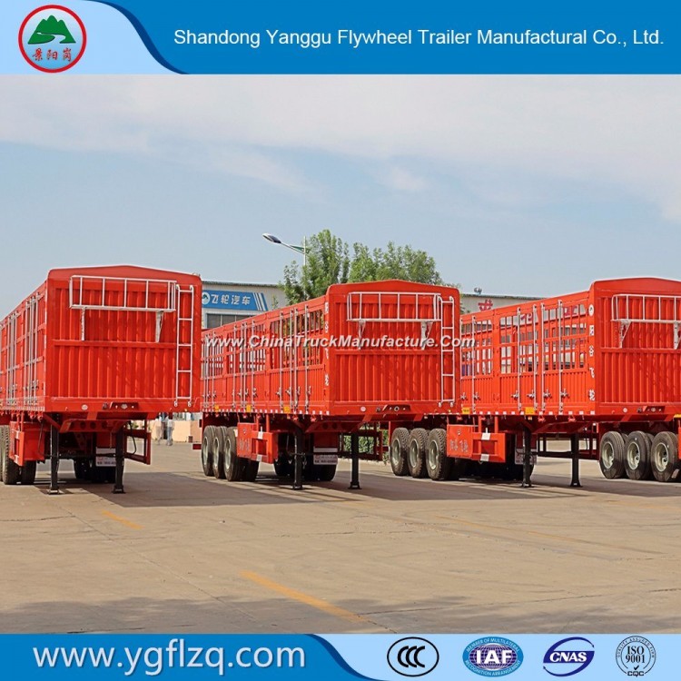 Good Sale 3 Axle 40t Payload Stake Semi Trailer for Cargo Livestock Transport