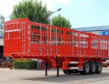 Carbon Steel Fence Type Stake Semi Trailer for Bulk Cargo Transport