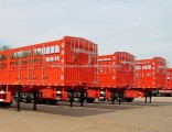 3 Axles Fence Type Stake Semi Trailer for Bulk Cargo Transport