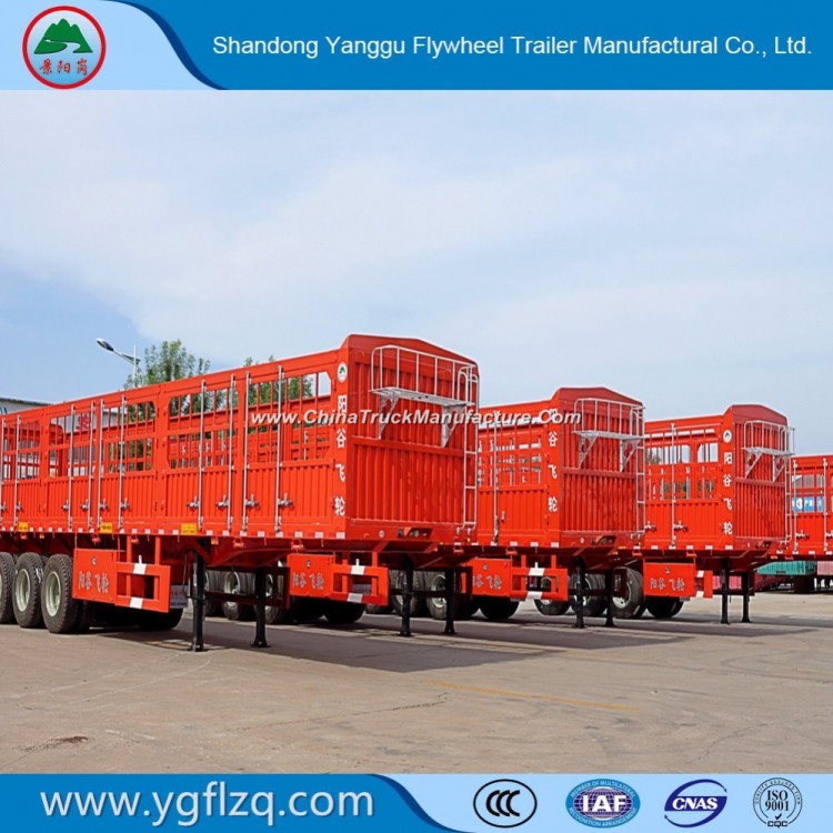 Hot Sale 3 Axle 40t Payload Stake Semi Trailer for Cargo Livestock Transport with Good Price