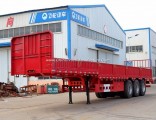 Low Price 2018 New High Quality Tri Axle Side Wall/Plate Semi Trailer for Cargo Transport