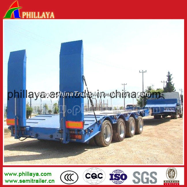 Tri-Axle Heavy Transport Lowbed Low Bed Semi Trailer