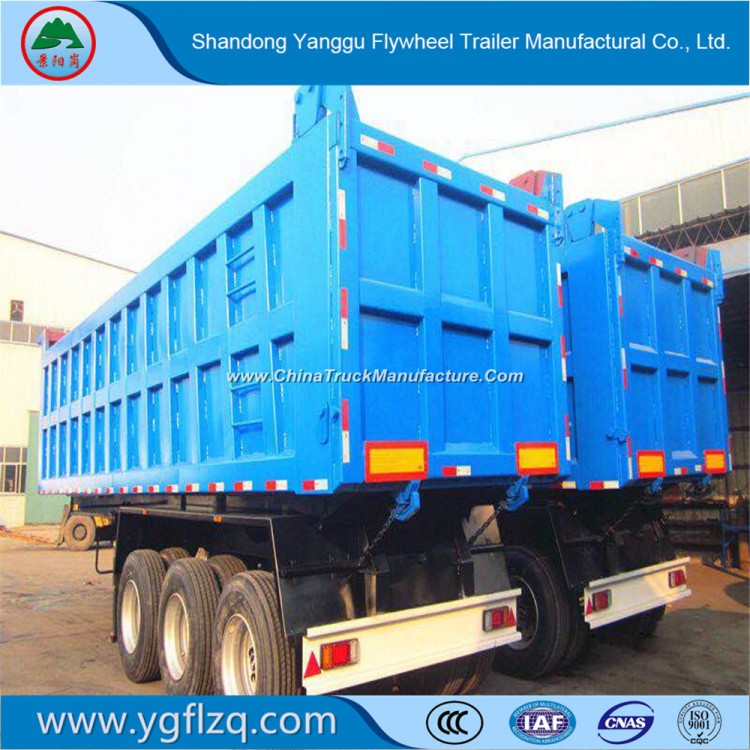 Carbon Steel Heavy Self-Dumping Trucks Box Tipper/Dumper Semi Trailer for Sand/Stone Transportion